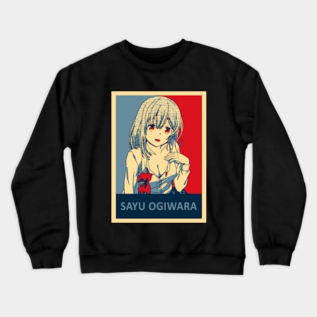 Higehiro - Saya Ogiwara Poster Crewneck Sweatshirt by Dokey4Artist